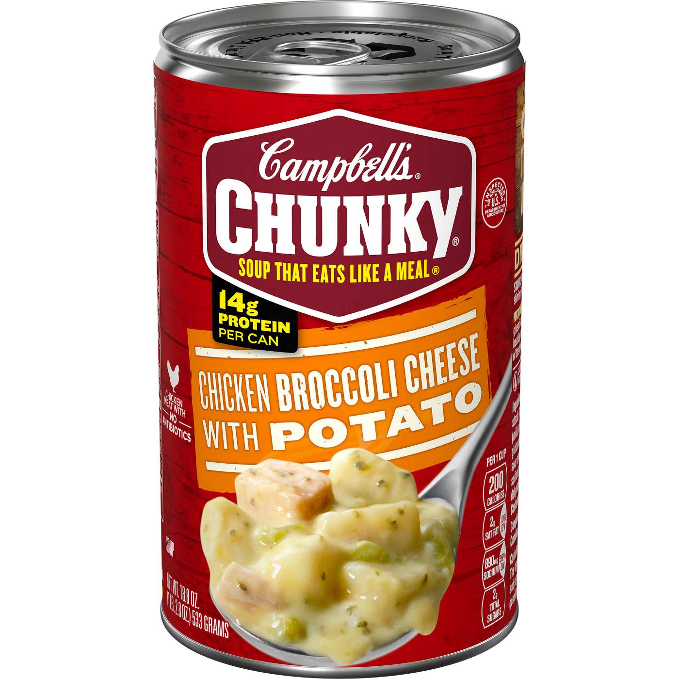 Campbell's Chunky Chicken Broccoli Cheese Soup; image 1 of 10