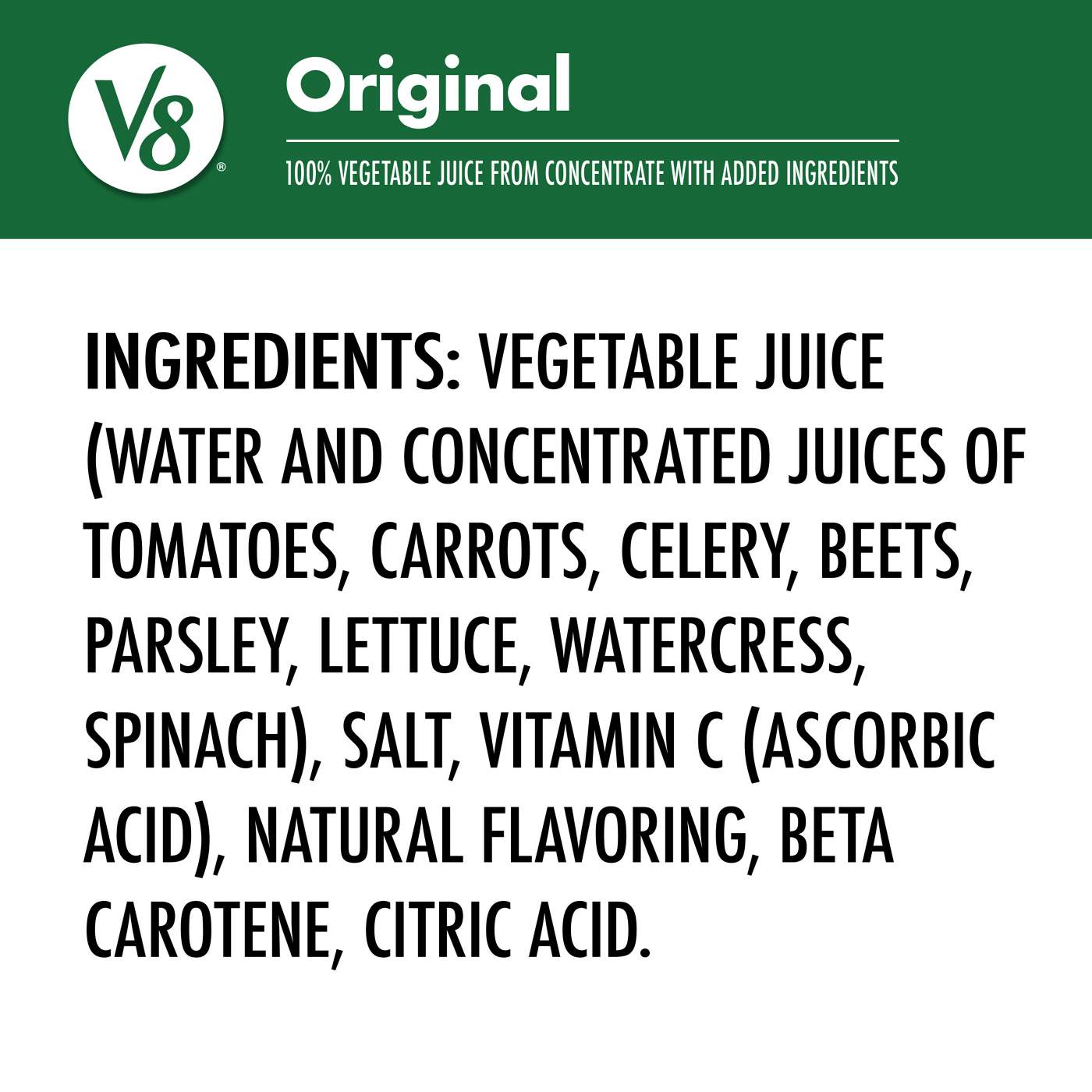 V8 Original 100% Vegetable Juice; image 7 of 8