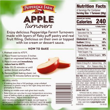 Pepperidge Farm Apple Turnovers, 4 ct