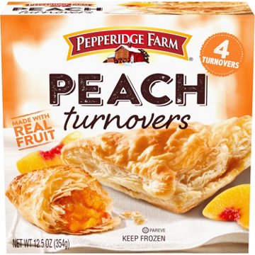 Pepperidge Farm Frozen Peach Turnovers Pastries, 4 ct
