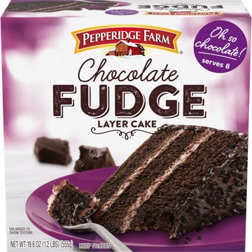 Pepperidge Farm Frozen Chocolate Fudge Layer Cake, 19.6 oz