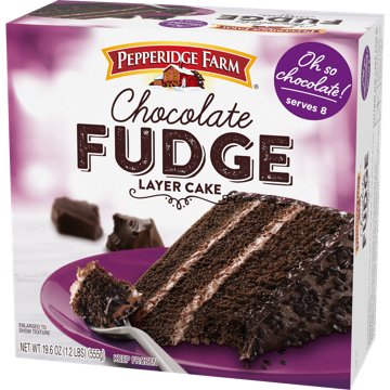 Pepperidge Farm Frozen Chocolate Fudge Layer Cake, 19.6 oz