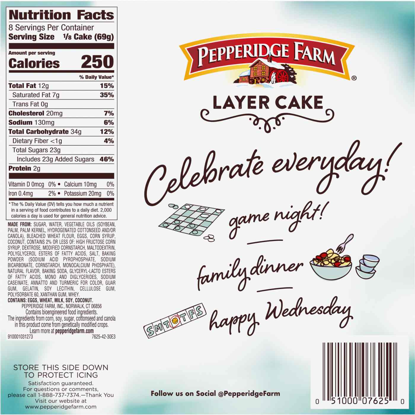 Pepperidge Farm Frozen Coconut Layer Cake; image 2 of 6