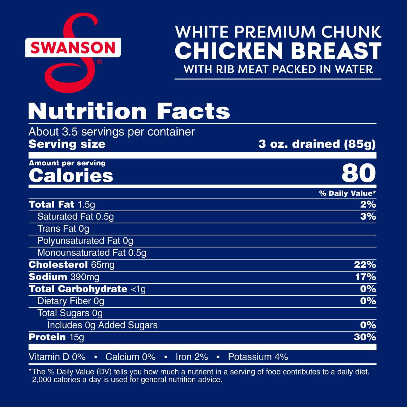 Swanson White Premium Chunk Canned Chicken Breast in Water; image 9 of 9