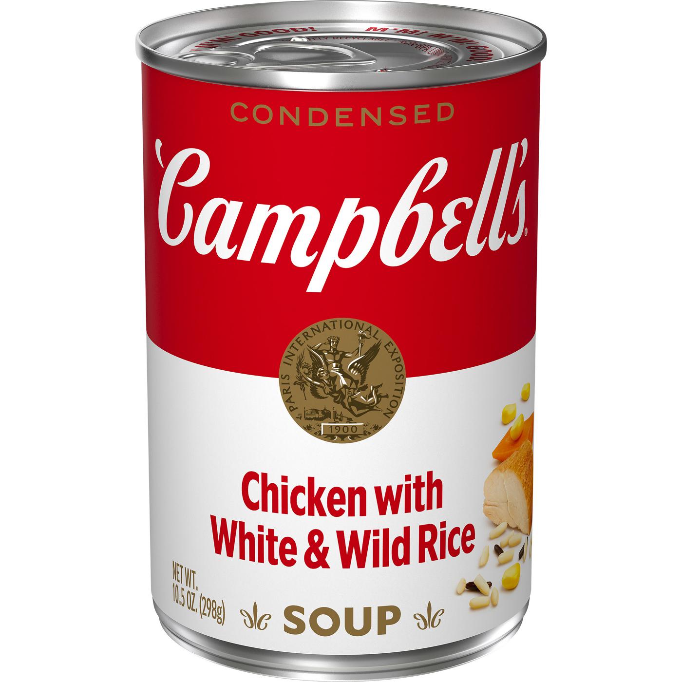 Campbell's Condensed Chicken & Rice Soup With White & Wild Rice; image 1 of 9