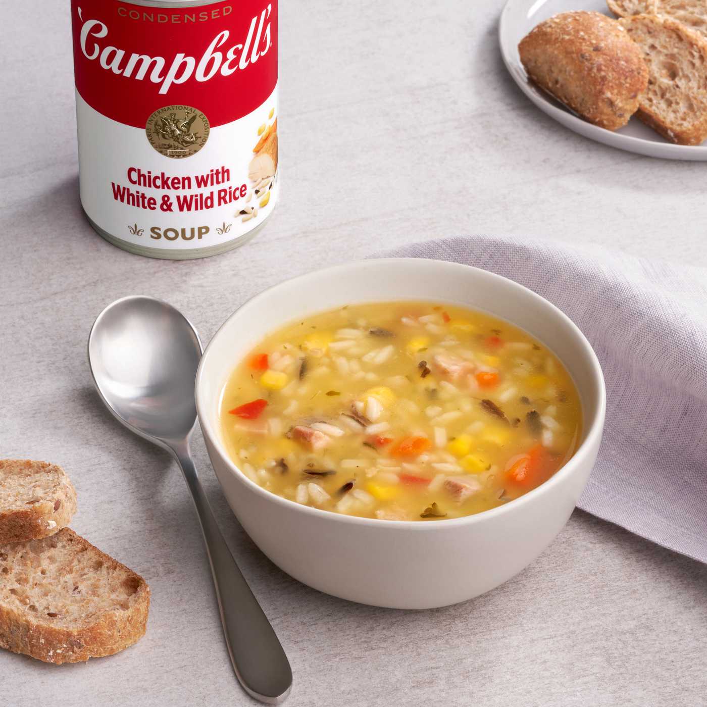 Campbell's Condensed Chicken & Rice Soup With White & Wild Rice; image 5 of 9