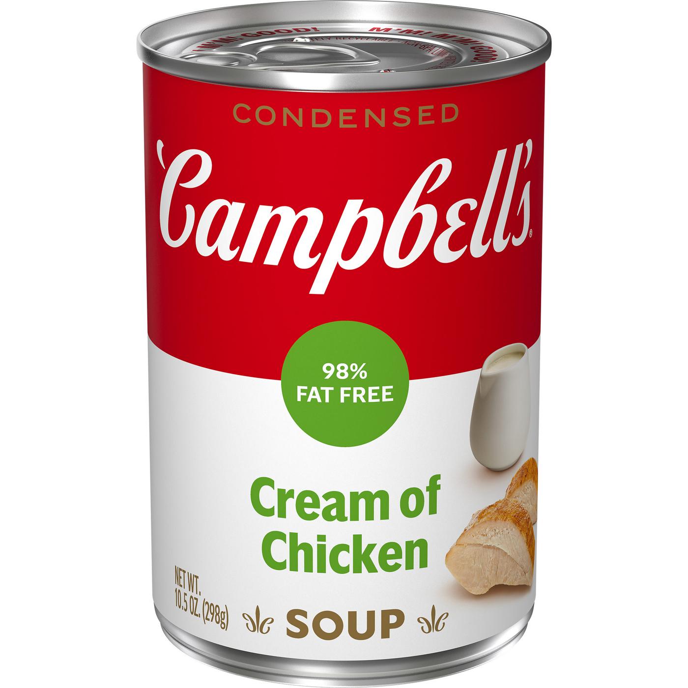 Campbell's Condensed 98% Fat Free Cream of Chicken Soup; image 1 of 9