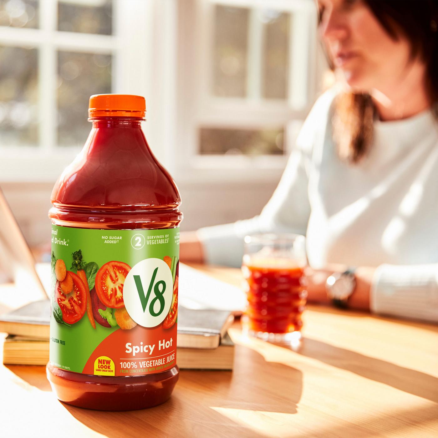 V8 Spicy Hot 100% Vegetable Juice; image 5 of 8