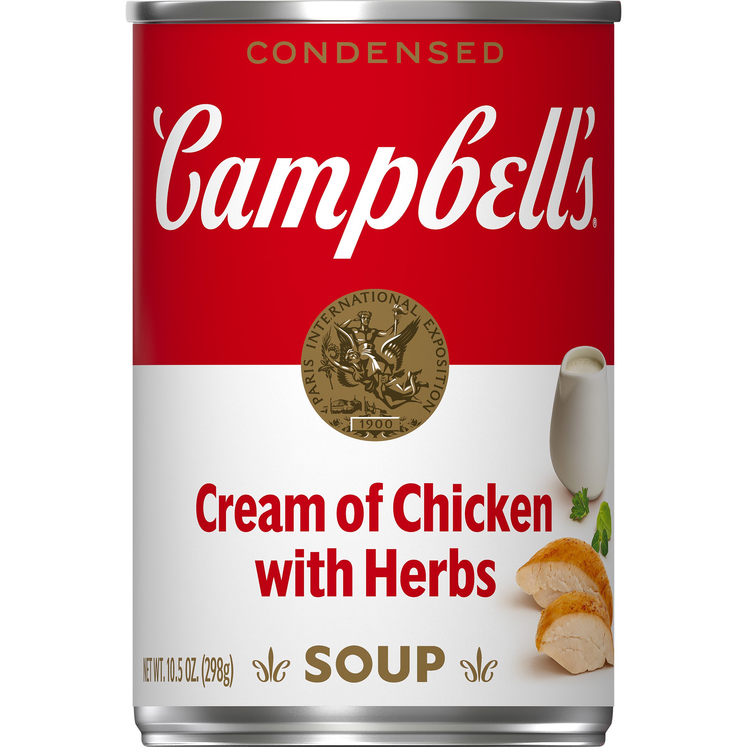 Campbells Condensed Cream of Chicken with Herbs Soup - Shop Soups & Chili  at H-E-B