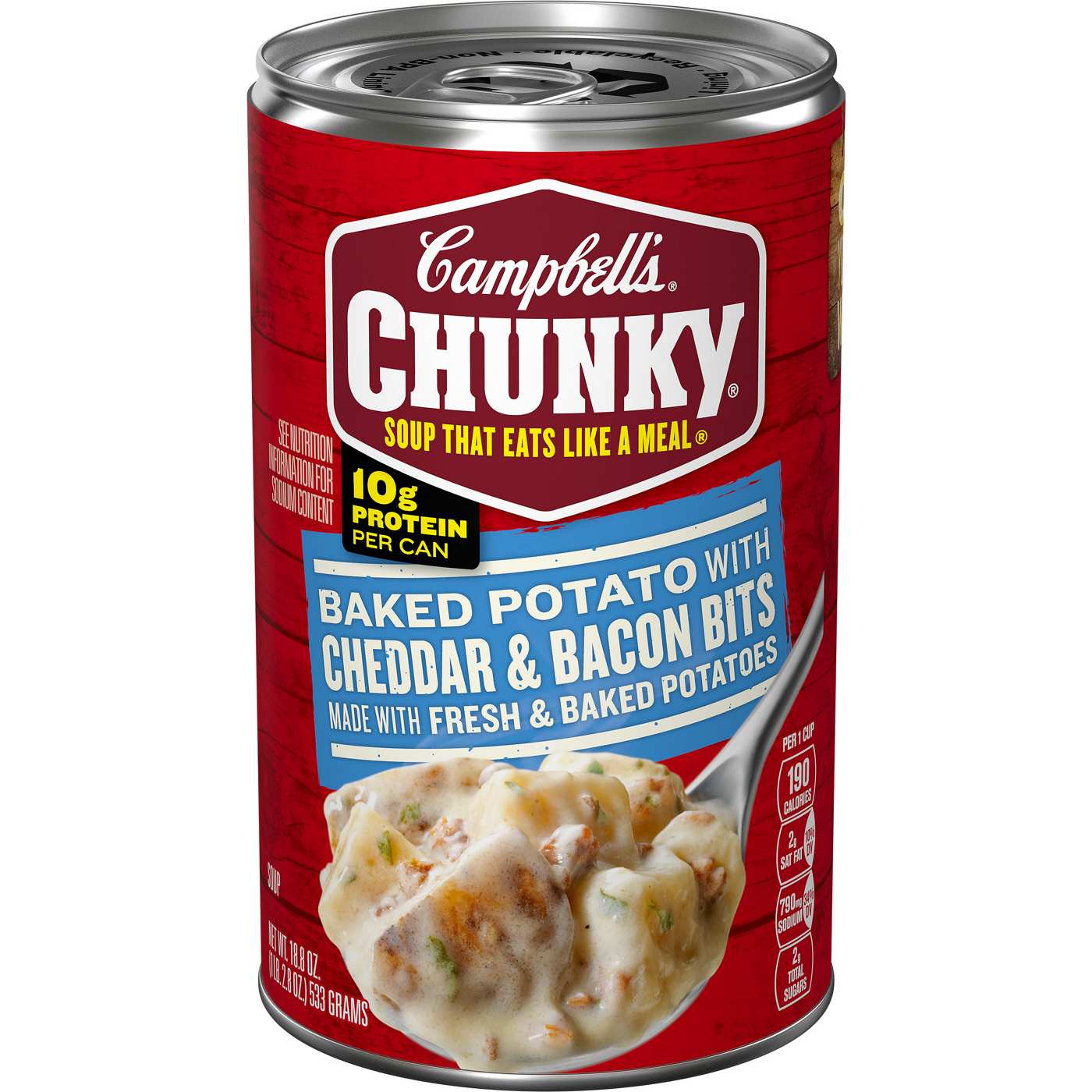 Campbell's Chunky Baked Potato with Cheddar & Bacon Bits Soup; image 1 of 10