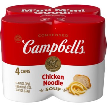 Campbell's Condensed Chicken Noodle Soup, 4 pk