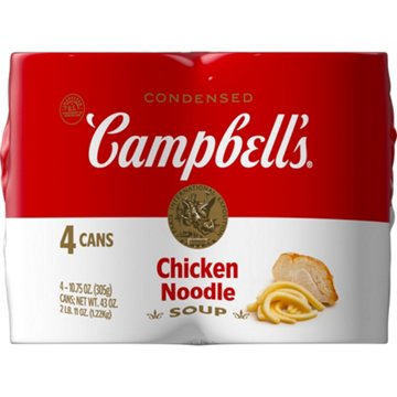 Campbell's Condensed Chicken Noodle Soup, 4 pk