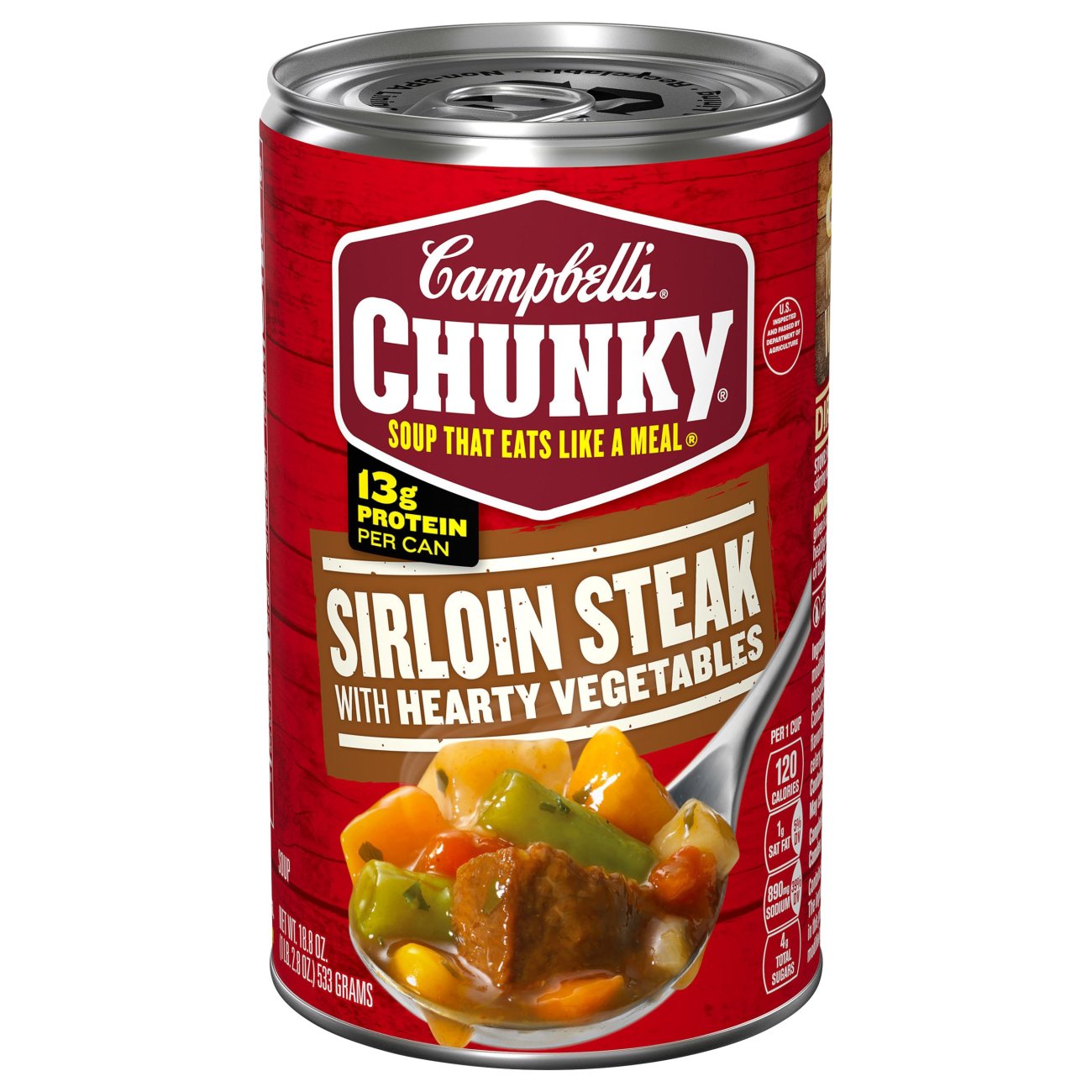 Campbell's Chunky Grilled Sirloin Steak with Hearty Vegetables Soup