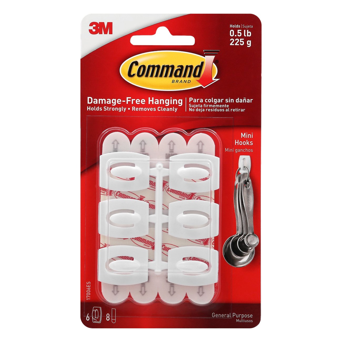 Command 3M Adhesive Mini Hooks