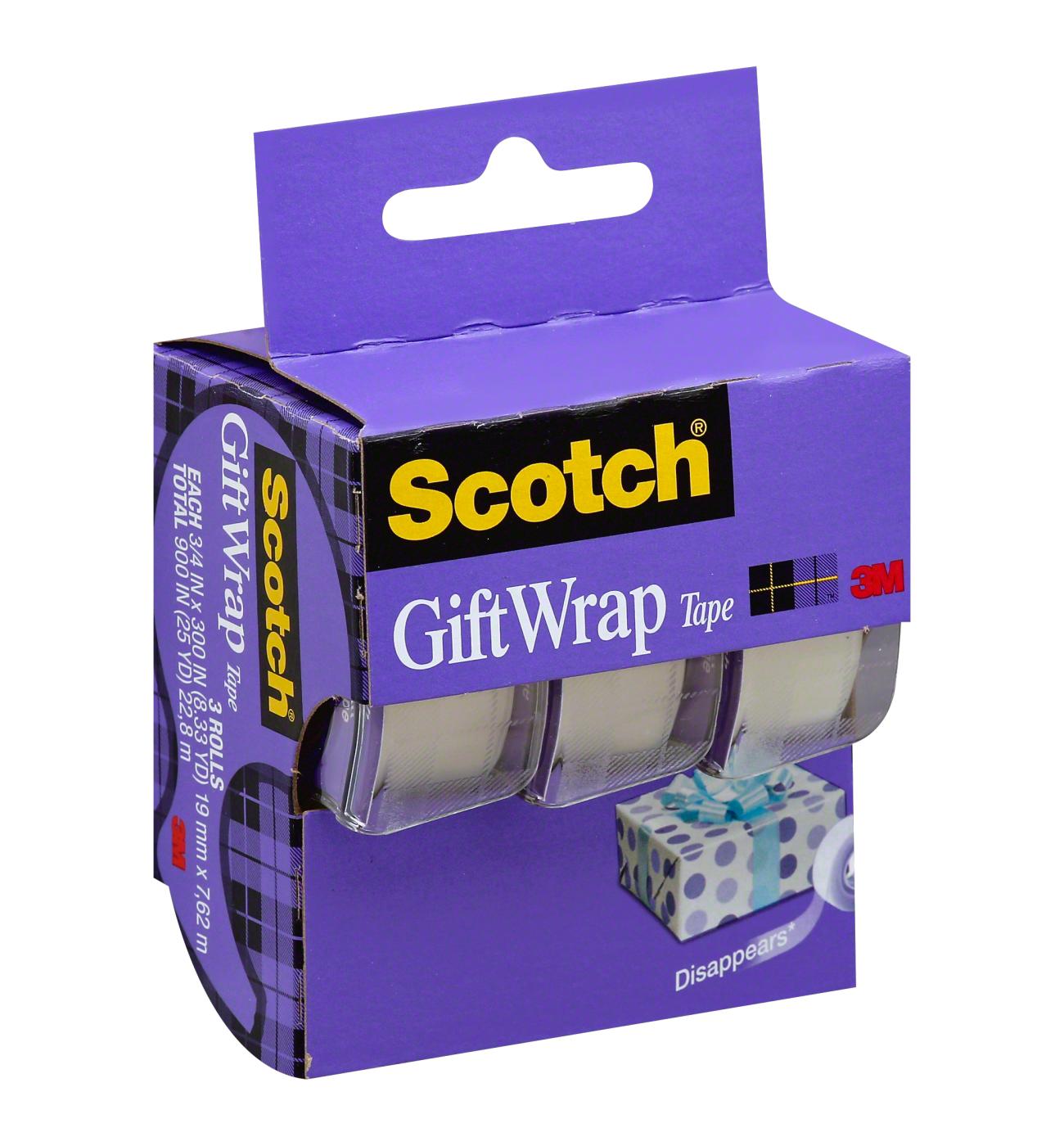Scotch Satin Finish Gift Wrap Tape Dispensered Rolls; image 1 of 3