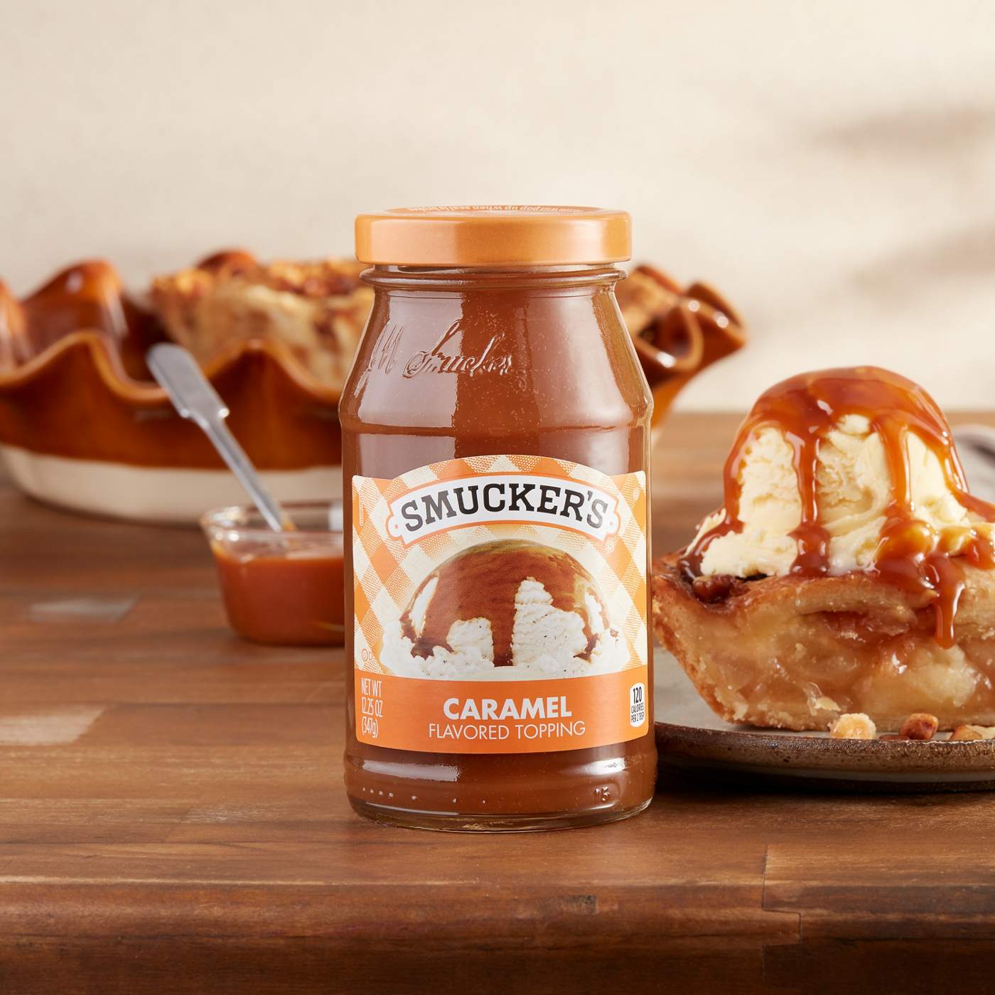 Smucker's Caramel Flavored Topping; image 2 of 4