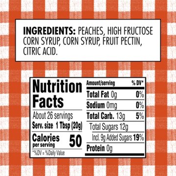 Smucker’s Peach Preserves, 18 oz