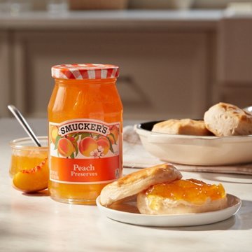 Smucker’s Peach Preserves, 18 oz
