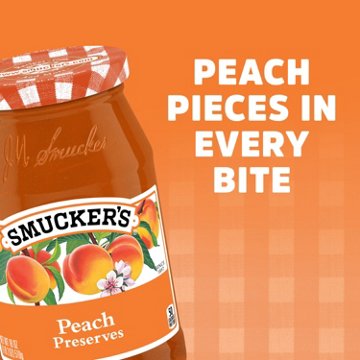 Smucker’s Peach Preserves, 18 oz