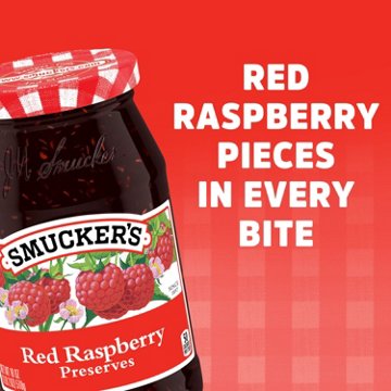 Smucker’s Red Raspberry Preserves, 18 oz