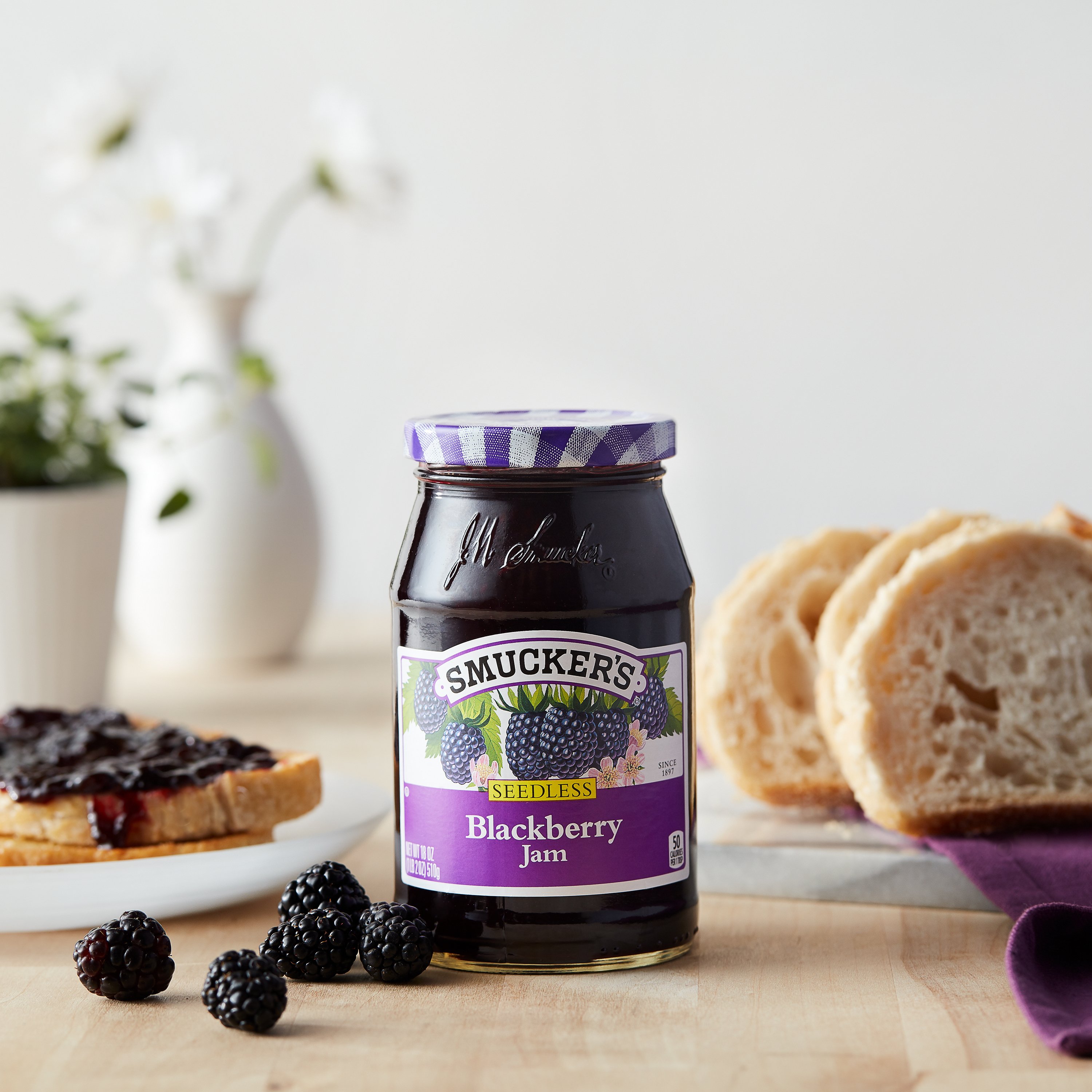 The Jam Shoppe Jam Blackberry, 19.0 OZ - Walmart.com