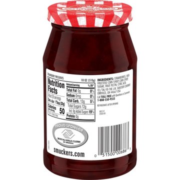 Smucker’s Strawberry Preserves, 18 oz