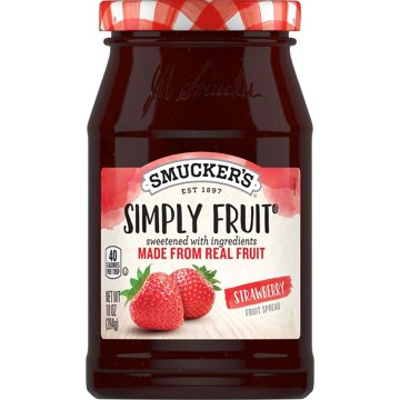 Smucker's Simply Fruit Strawberry Spreadable Fruit, 10 oz
