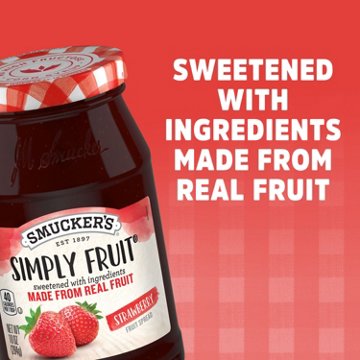 Smucker's Simply Fruit Strawberry Spreadable Fruit, 10 oz
