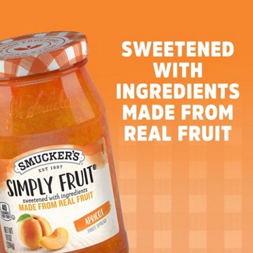 Smucker's Simply Fruit Apricot Spreadable Fruit, 10 oz