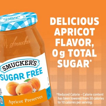 Smucker's Sugar Free Apricot Preserves, 12.75 oz