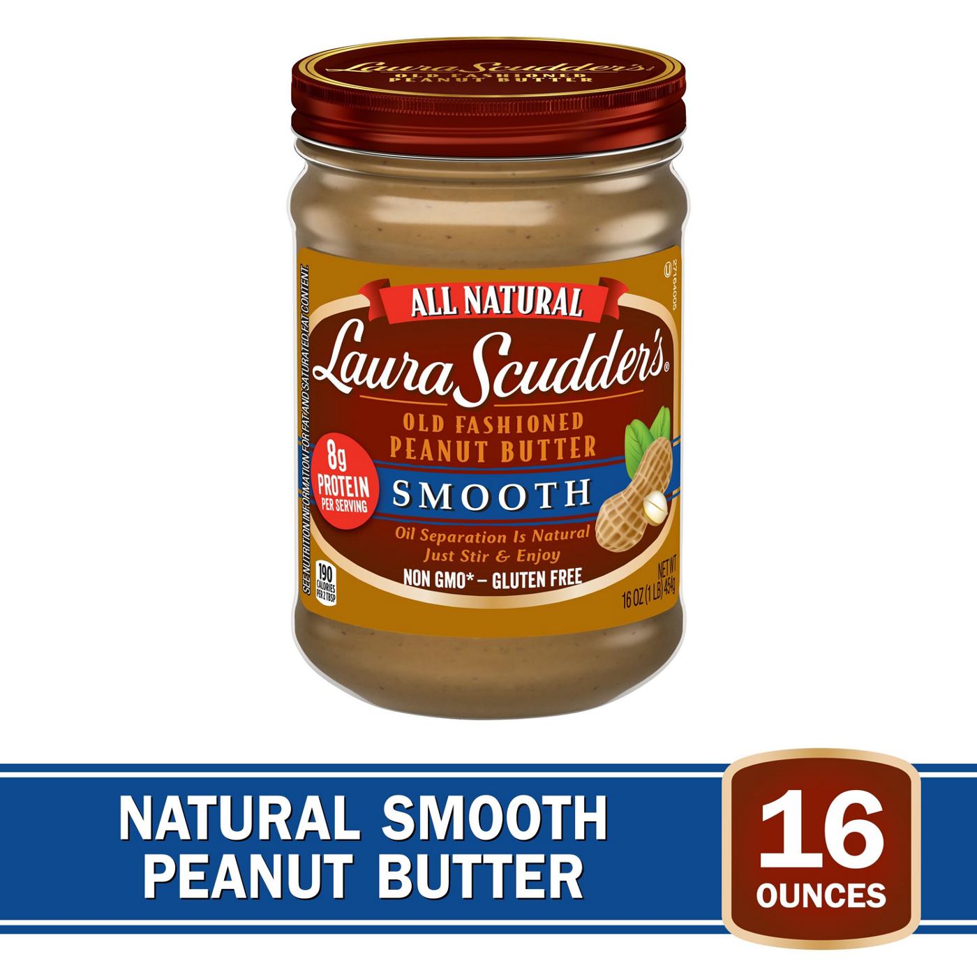 Laura Scudders Old Fashioned Smooth Peanut Butter; image 2 of 2