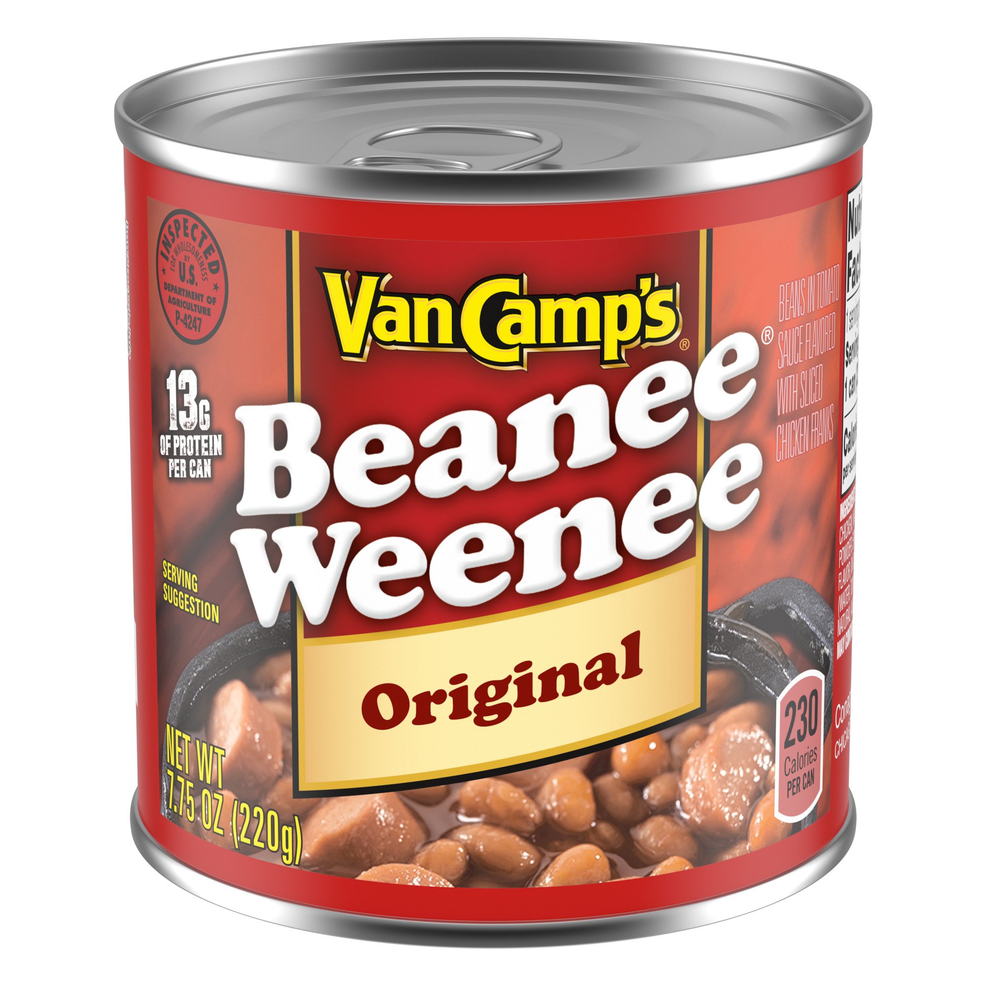 Van Camp's Beanee Weenee Original Beans & Hot Dogs - Shop Beans ...