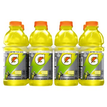 Gatorade Lemon Lime Thirst Quencher Electrolyte Sports Drink 8 pk Bottles, 20 oz