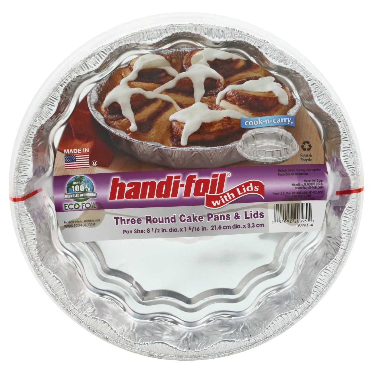 Handi-Foil Cook-n-Carry Cake Pans & Lids