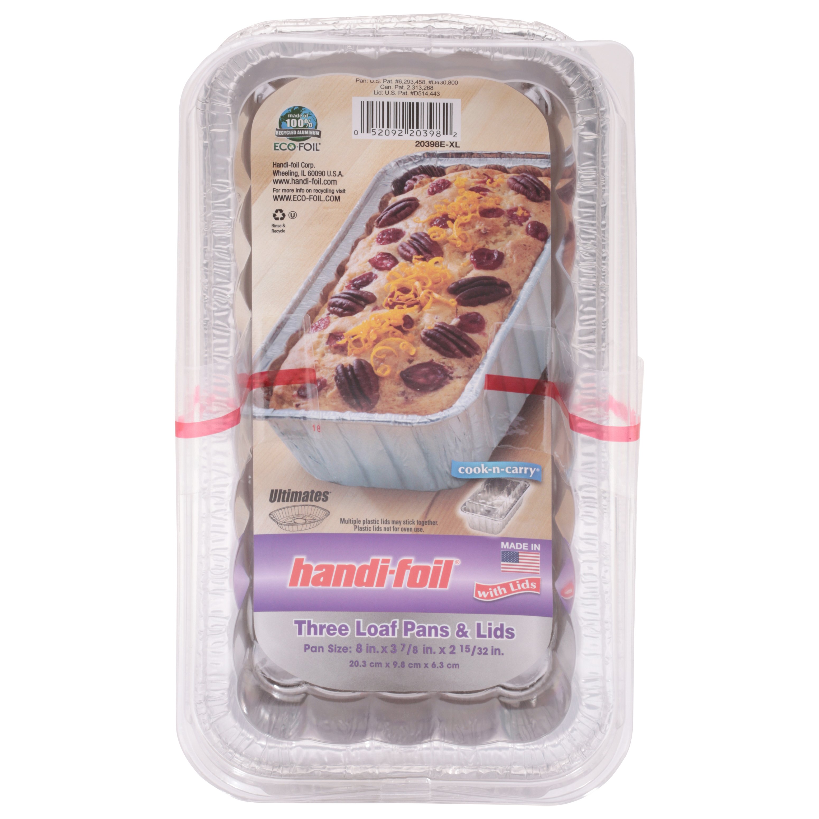 Handi-Foil 2 lb. Aluminum Foil Loaf Pan - Disposable Bread/Baking Tin  Containers (Pack of 100)