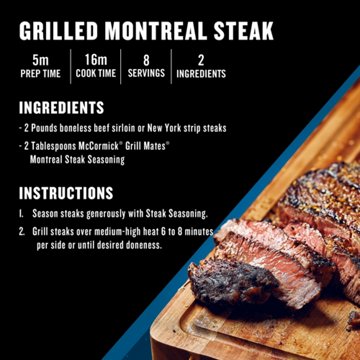 McCormick Grill Mates Montreal Steak Seasoning, 3.4 oz