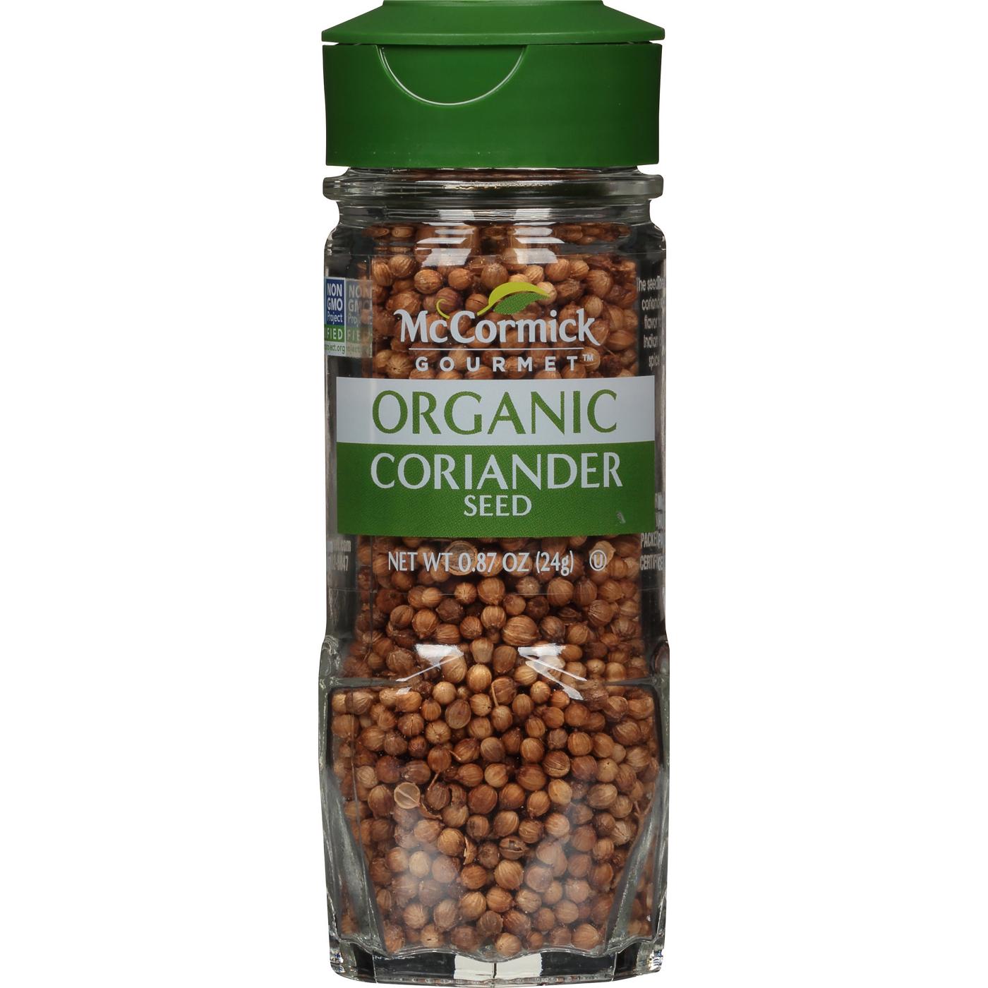 McCormick Gourmet Organic Coriander Seed; image 1 of 7