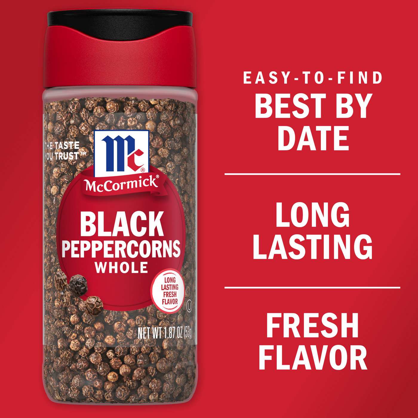 McCormick Whole Black Peppercorns; image 4 of 8