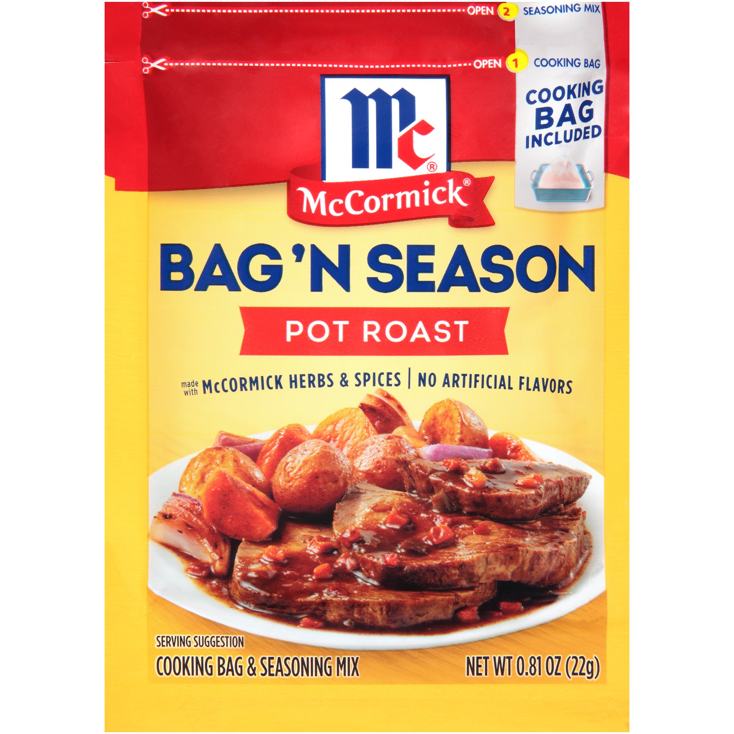 McCormick Bag 'n Season Pot Roast Cooking & Seasoning Mix Shop Spice