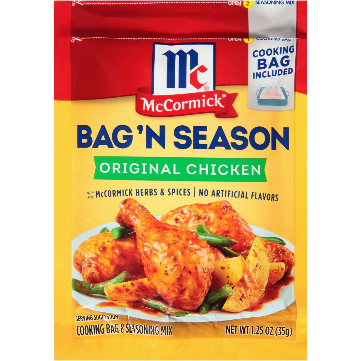 McCormick Bag 'n Season Original Chicken Cooking & Seasoning Mix; image 1 of 2