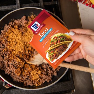 McCormick 30% Less Sodium Taco Seasoning Mix, 1 oz