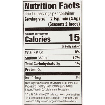 McCormick Hot Taco Seasoning Mix, 1 oz