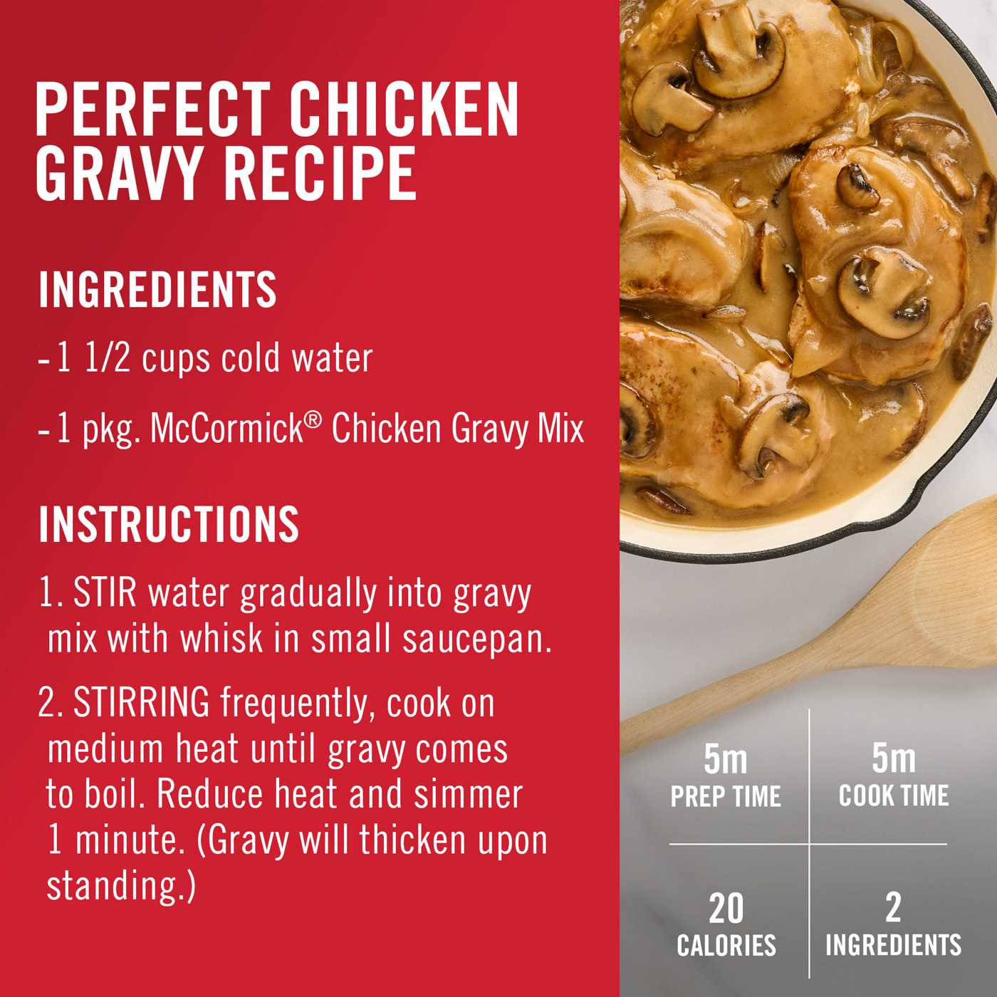 McCormick Chicken Gravy Mix; image 6 of 8