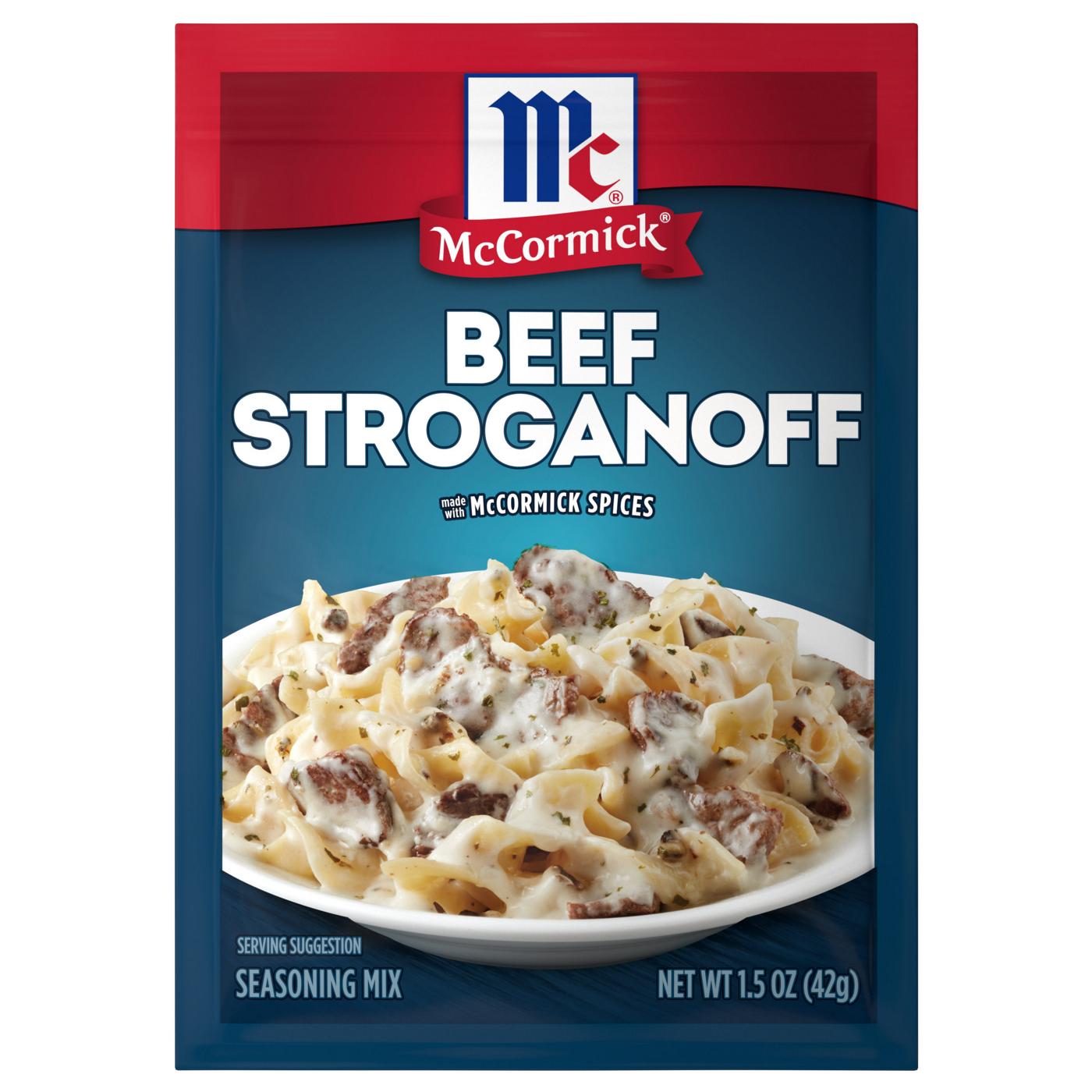 McCormick Beef Stroganoff Sauce Seasoning Mix; image 1 of 9