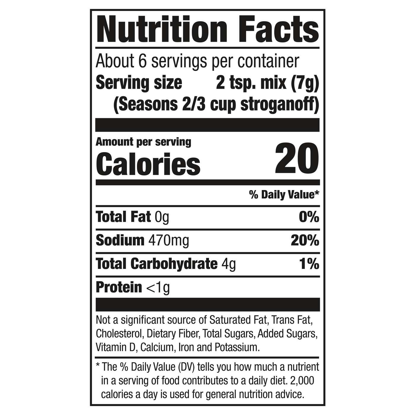 McCormick Beef Stroganoff Sauce Seasoning Mix; image 9 of 9