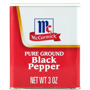 McCormick Pure Ground Black Pepper, 3 oz