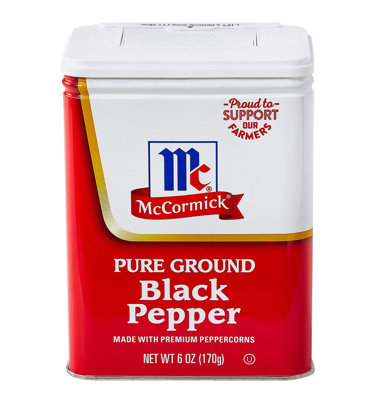 McCormick Pure Ground Black Pepper; image 1 of 7