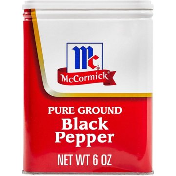 McCormick Pure Ground Black Pepper, 6 oz