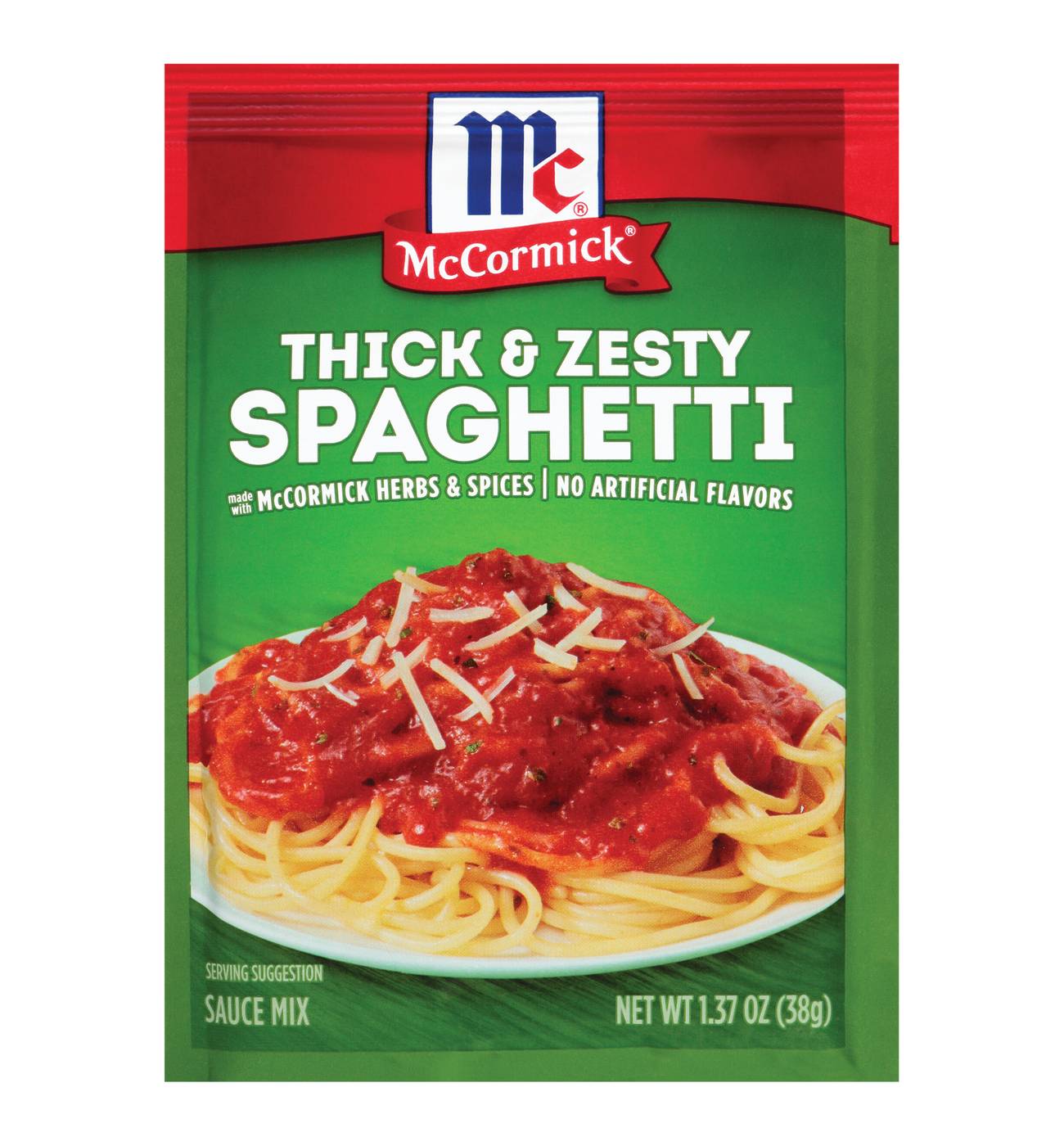 McCormick Thick And Zesty Spaghetti Sauce Seasoning Mix - Shop Pasta Sauces  at H-E-B