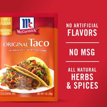 McCormick Original Taco Seasoning Mix, 1 oz